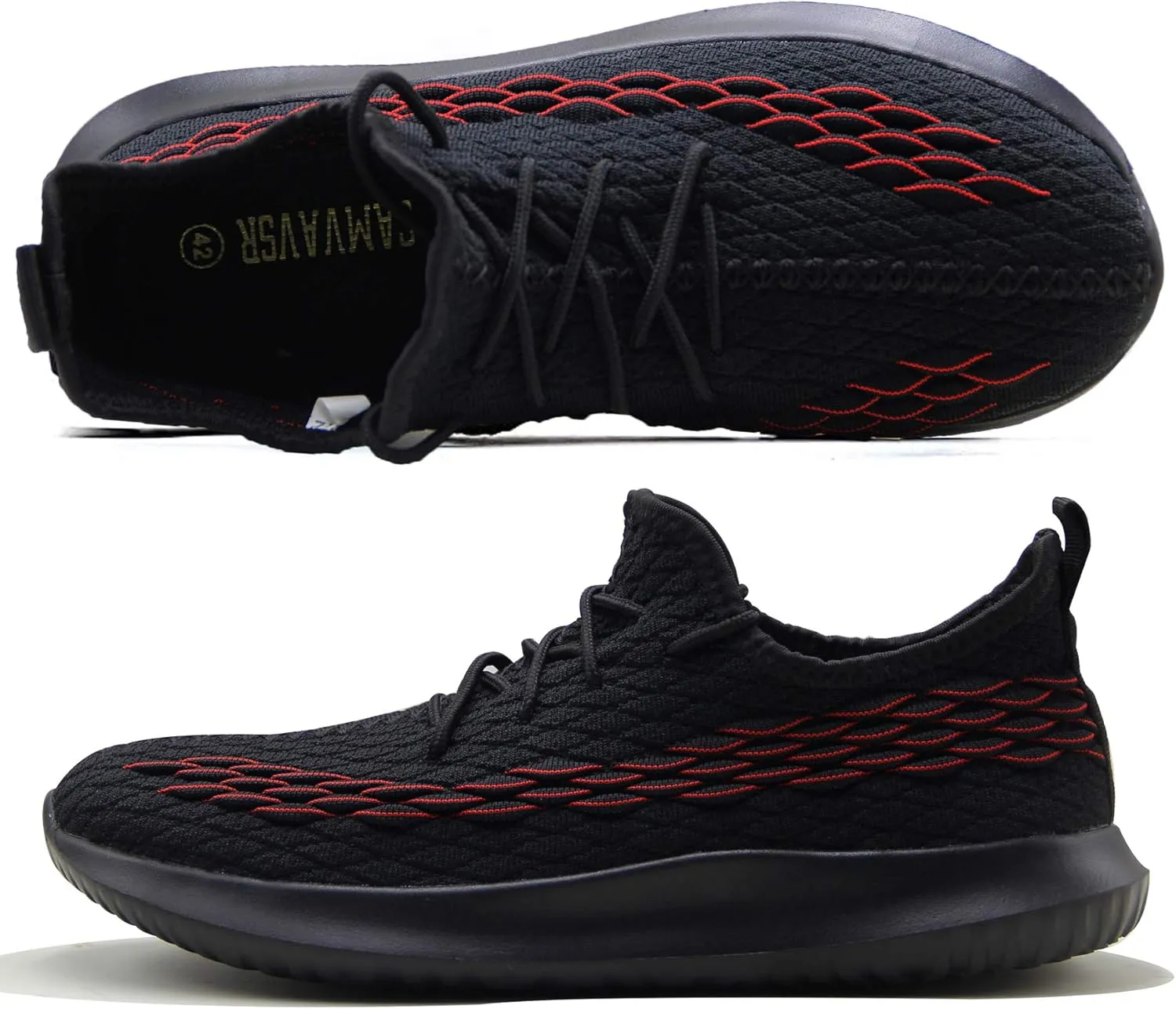 CAMVAVSR Men's Sneakers Lightweight Fashion Casual Running Tennis Shoes for Walking