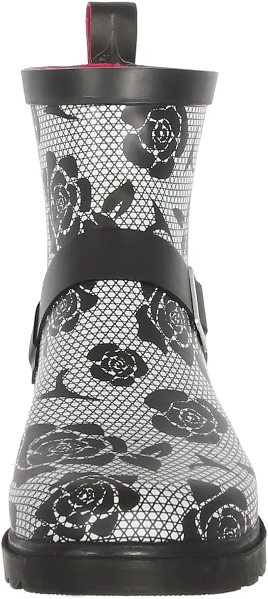 Capelli New York Ladies Short Sporty Rubber Rain Boot