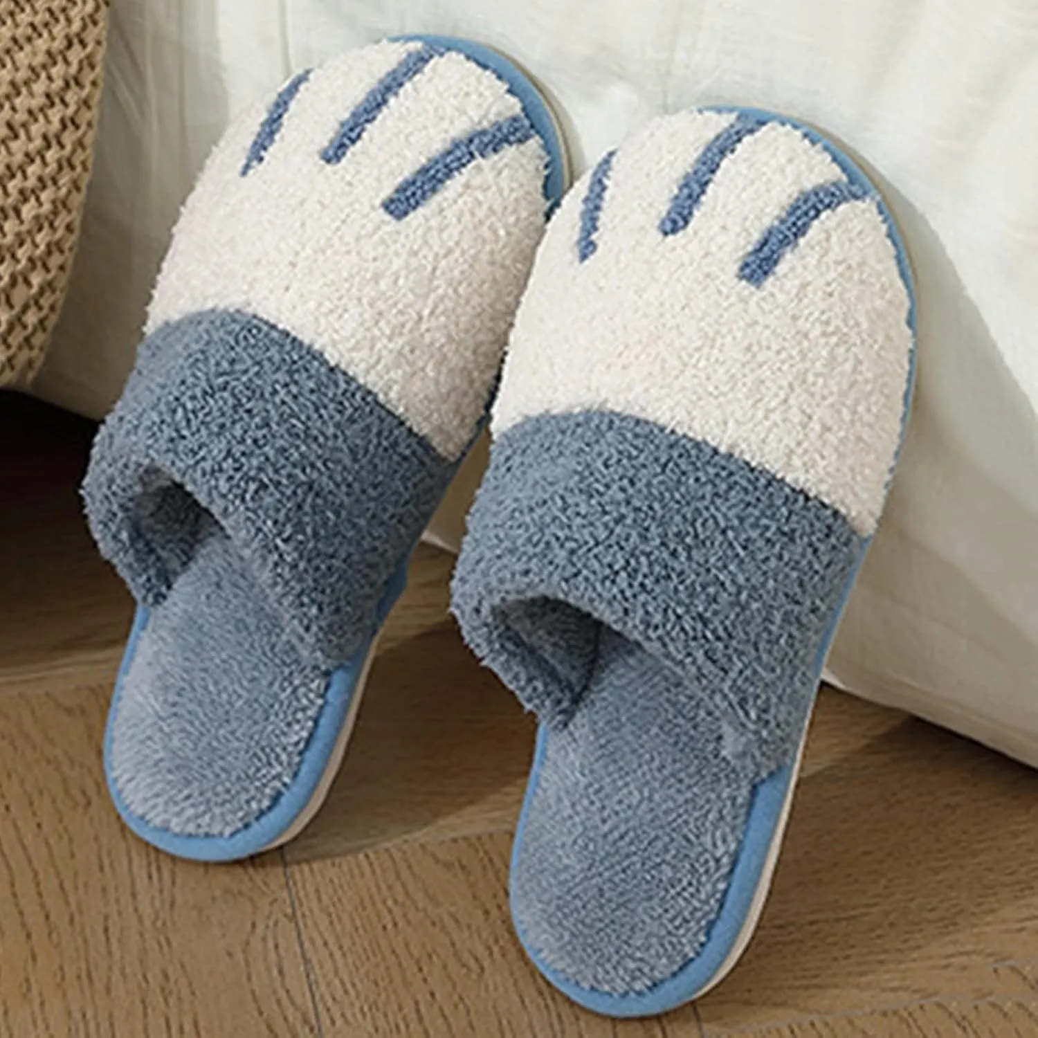 Chic Designed House Slippers Women Jelly Feeling Lippers For Women Winter Warm Chic Designed Fit and Flare Loafers
