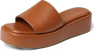 Chunky Platform Sandals Women Comfy Padded Wedge Sandals Square Open Toe Soft Mules Platform Slides for Women Summer Casual Flatform Shoes