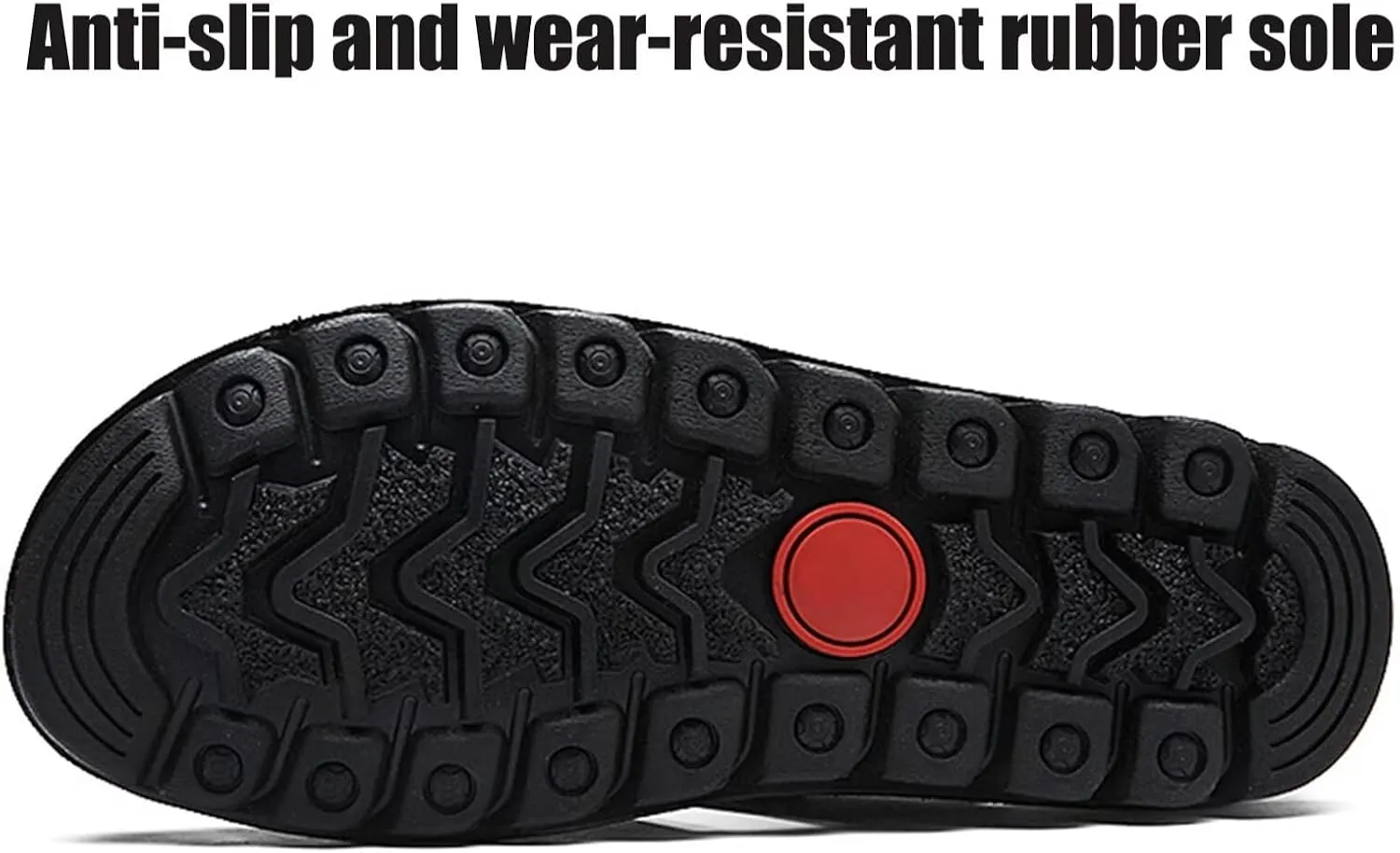 Closed Toe Hiking Sandals Men Leather Casual Trekking Sandals Summer Beach Shoes Sports Outdoor Sandals Breathable Walking Sandals