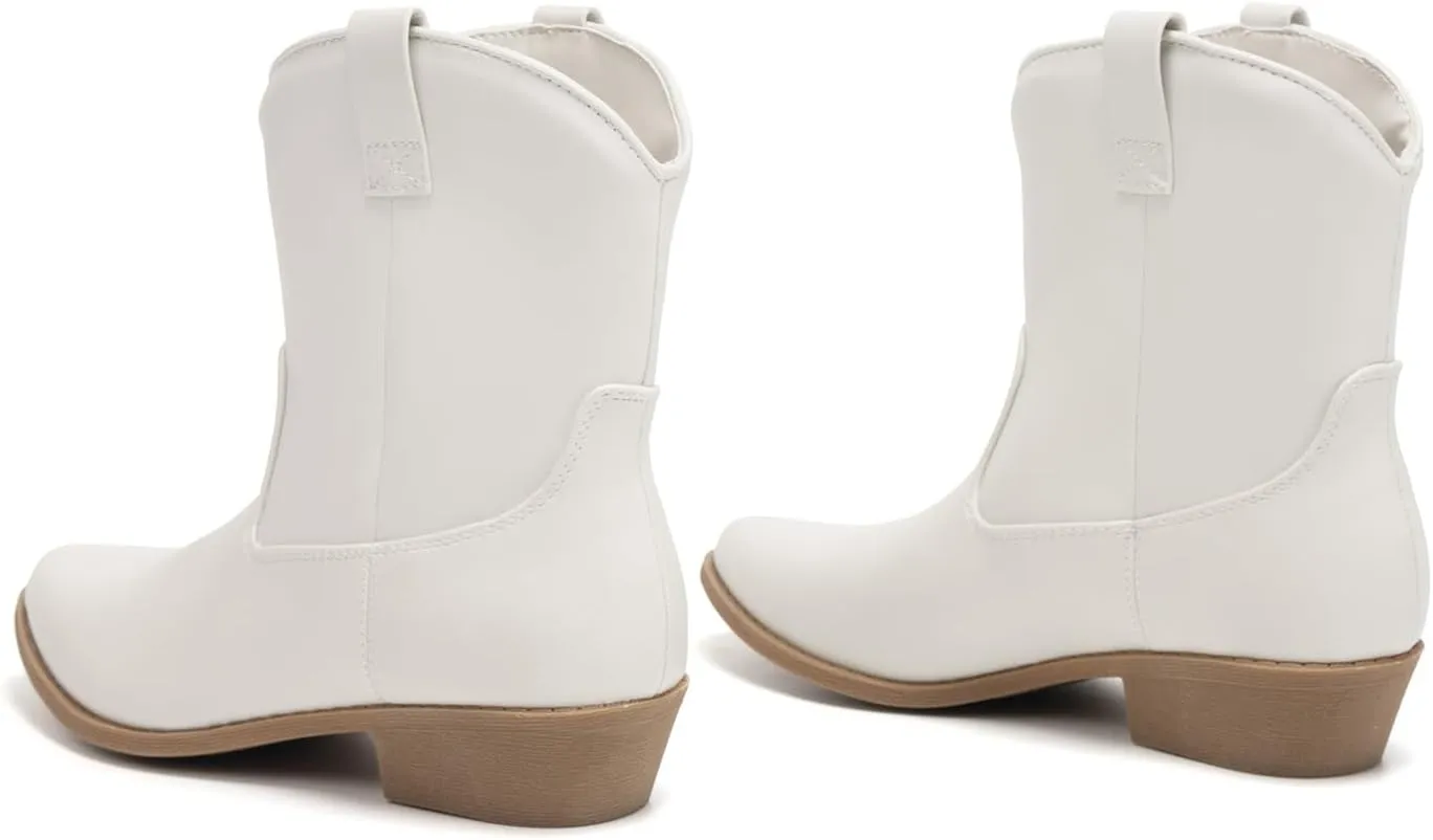 Colgo Women's Ankle Boots - Stylish Cowgirl Boots for Women, Western & Cowboy Boots, Comfortable Fashion Short Boots & Short Booties for Women