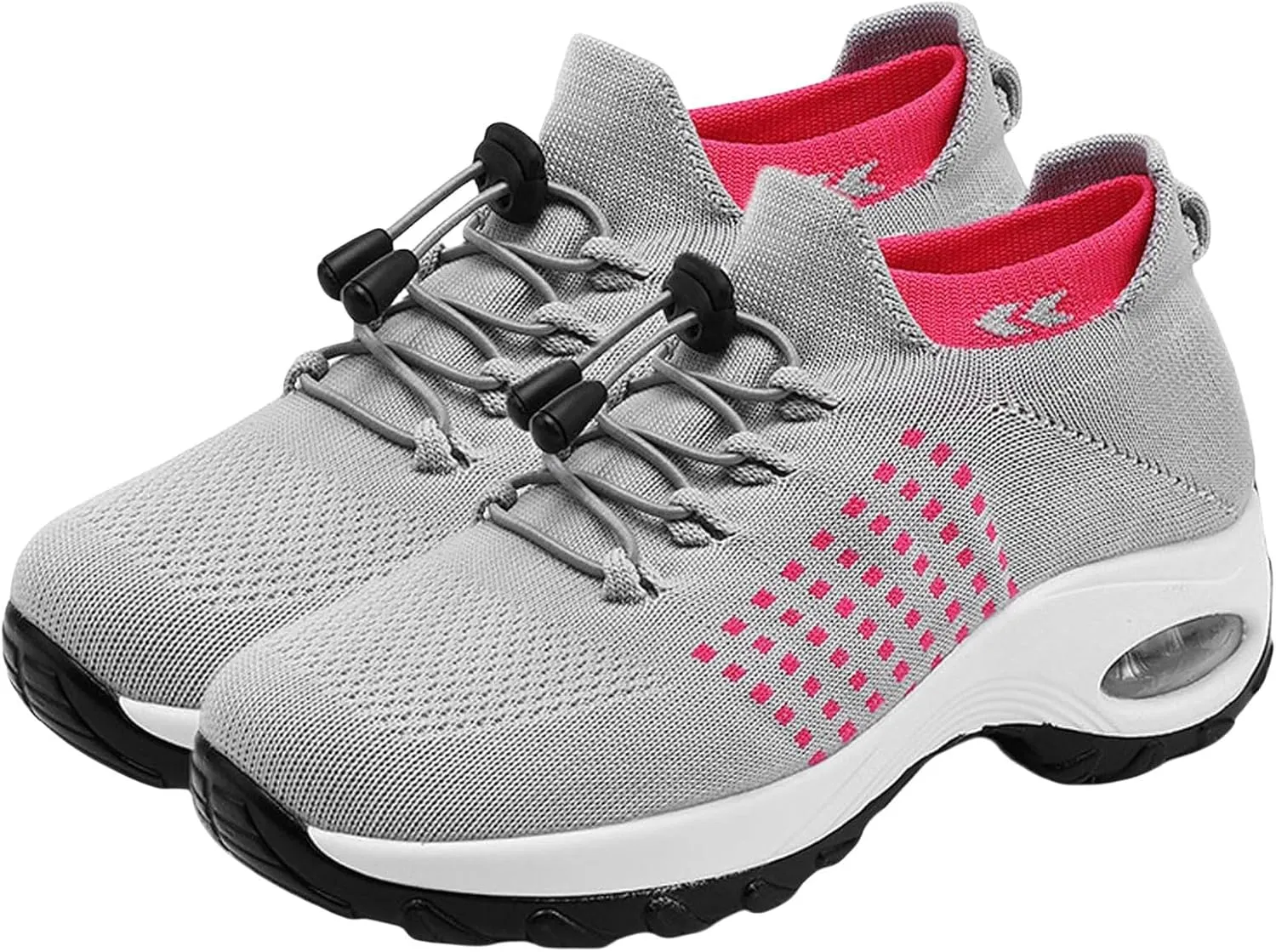 Comfort Wear Orthowear Shoes for Women Arch Support Orthopedic Sock Sneakers Slip-On Breathable Walking Shoe Air Cushion Athletic Shoes Causal Running Jogging Shoe Anti Slip Platform Sneaker