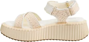 Corkys Footwear Women's Total Catch Sandals: Criss-Cross Style Straps with 1.75-Inch Platform and Secure Hook And Loop Ankle Closure for Comfort and Fashion