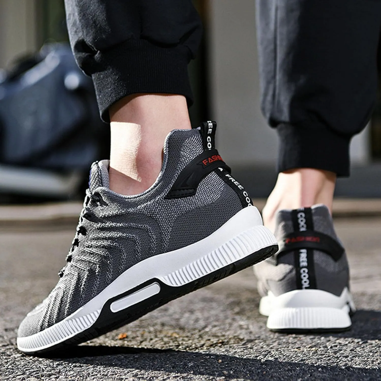 Couple Men's Elevator Shoes Men's Casual Mesh Trainers Lightweight Breathable Lace Up Sports Shoes with Mens Sneaker 626