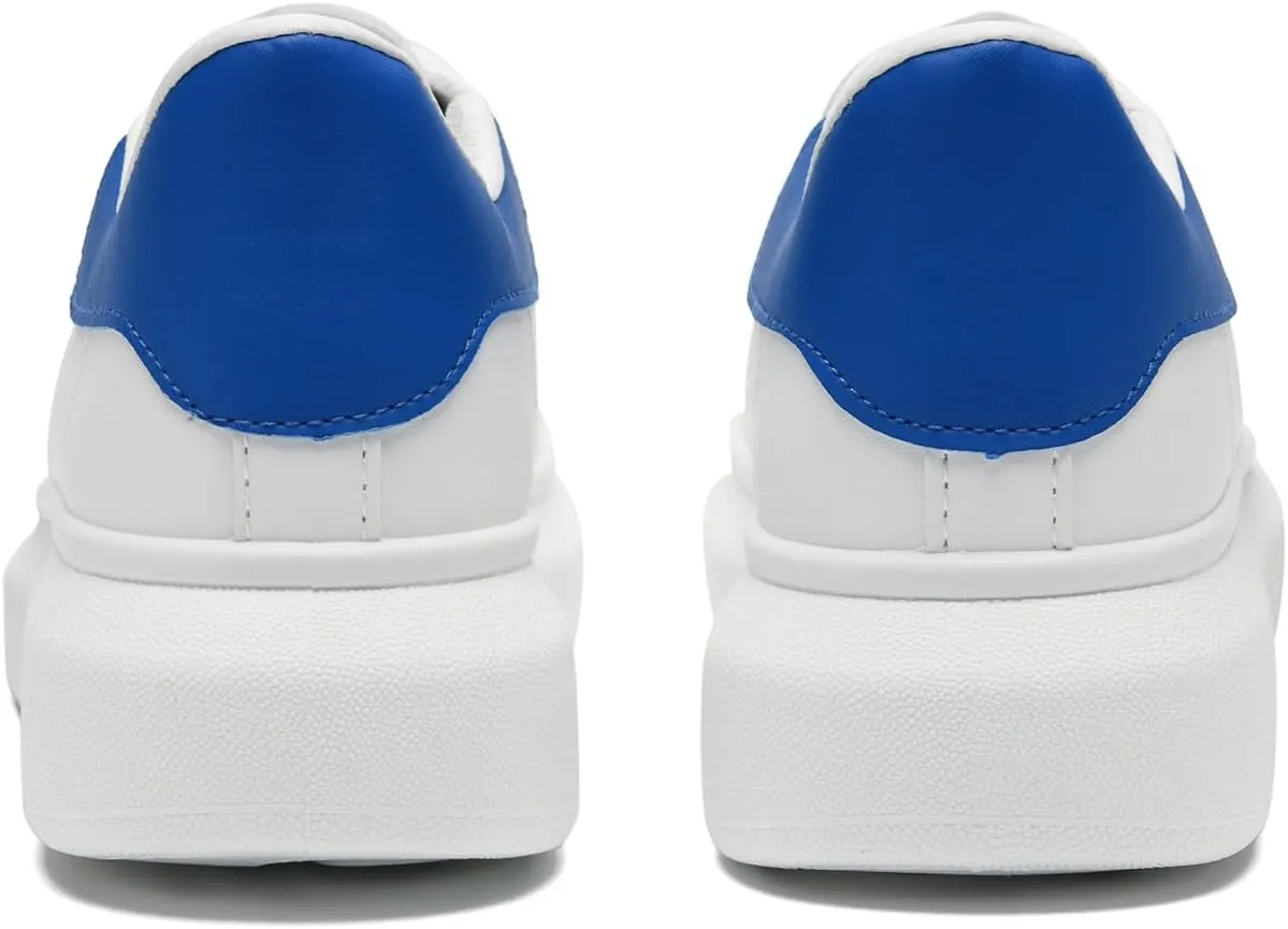 COVS Platform White Sneakers for Women, Women's Fashion Sneakers, Leather Sneakers for Women Unisex Height Increase Shoes