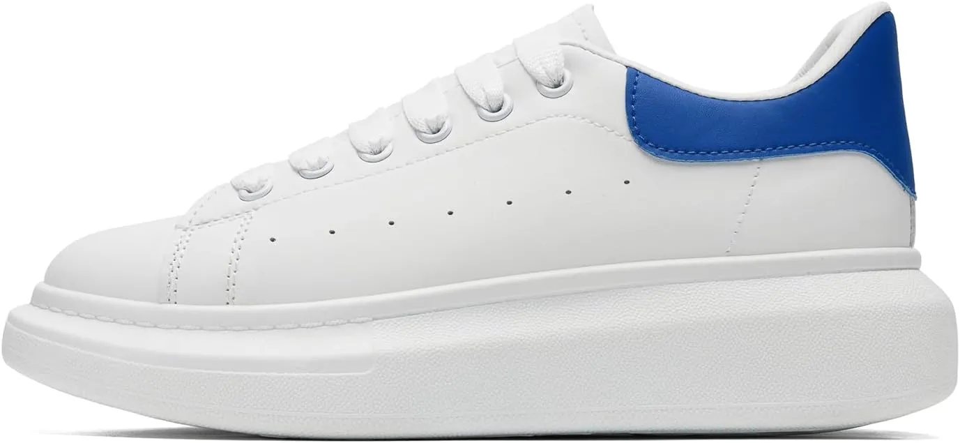 COVS Platform White Sneakers for Women, Women's Fashion Sneakers, Leather Sneakers for Women Unisex Height Increase Shoes