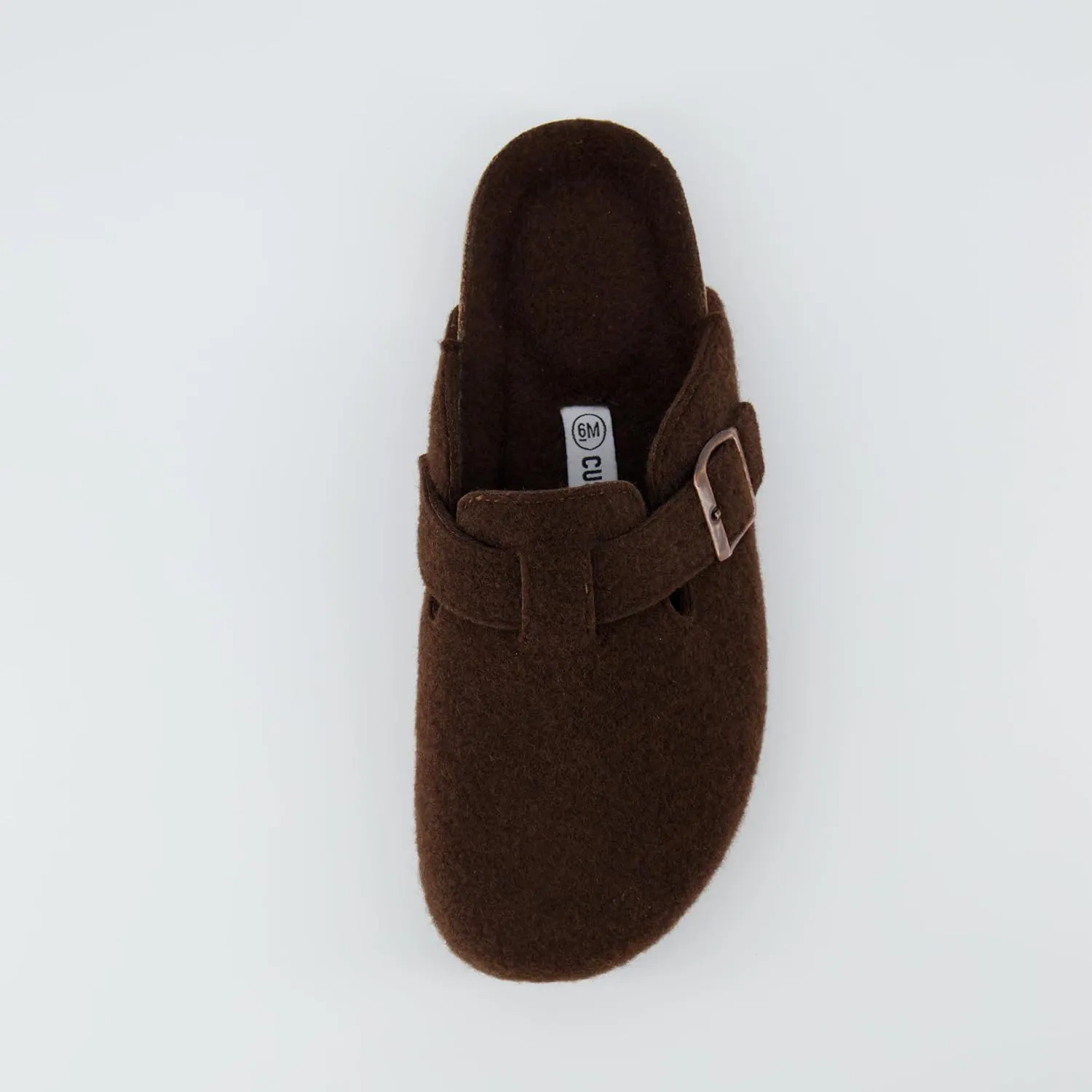 CUSHIONAIRE Hana Slip-On Buckle Clog with Cork Footbed  Memory Foam, Wide Widths Available