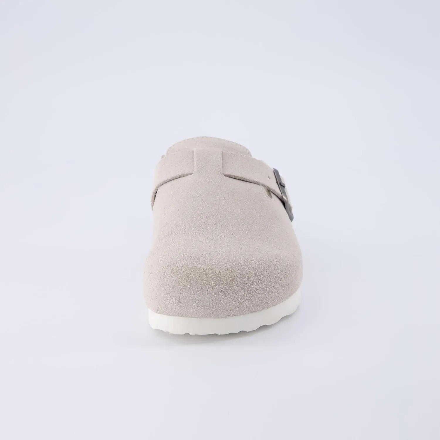 CUSHIONAIRE Women's Hana Cork footbed clog with Genuine Leather upper, Faux Fur lining, and  Comfort