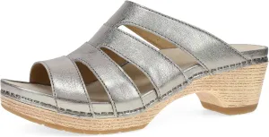 Dansko Lyndi Slide Sandals for Women - Caged-Style Design with Leather Uppers and Lightweight Rubber Outsole