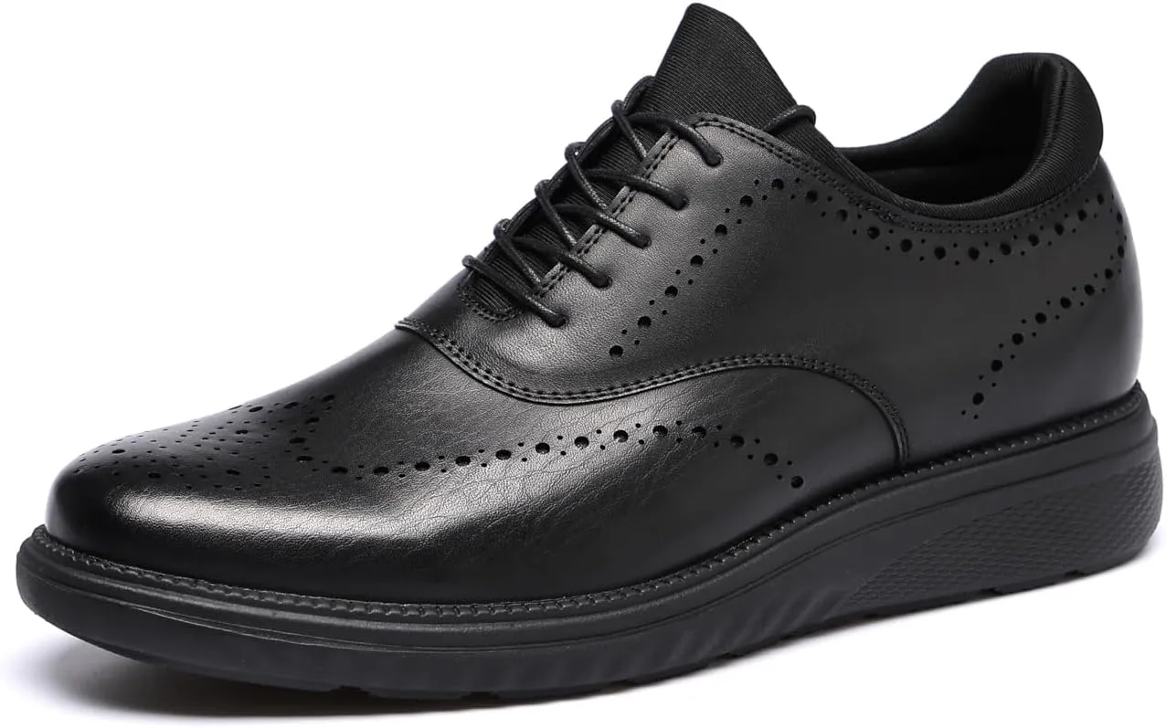 DECARSDZ Mens Dress Casual Oxfords Shoes Lace-up Fashion Shoes Brogue Shoes for Men