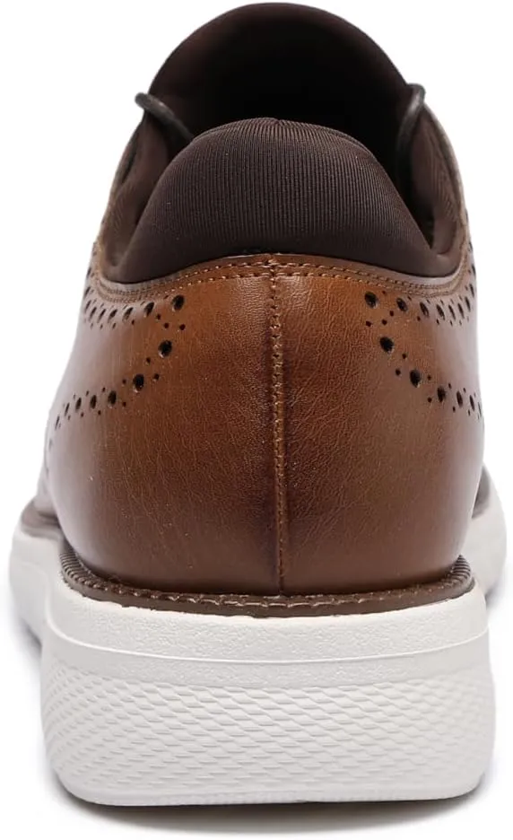 DECARSDZ Mens Dress Casual Oxfords Shoes Lace-up Fashion Shoes Brogue Shoes for Men