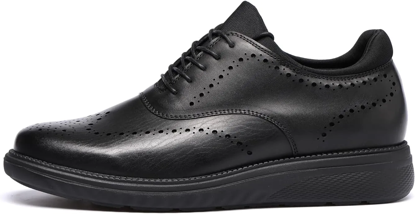 DECARSDZ Mens Dress Casual Oxfords Shoes Lace-up Fashion Shoes Brogue Shoes for Men