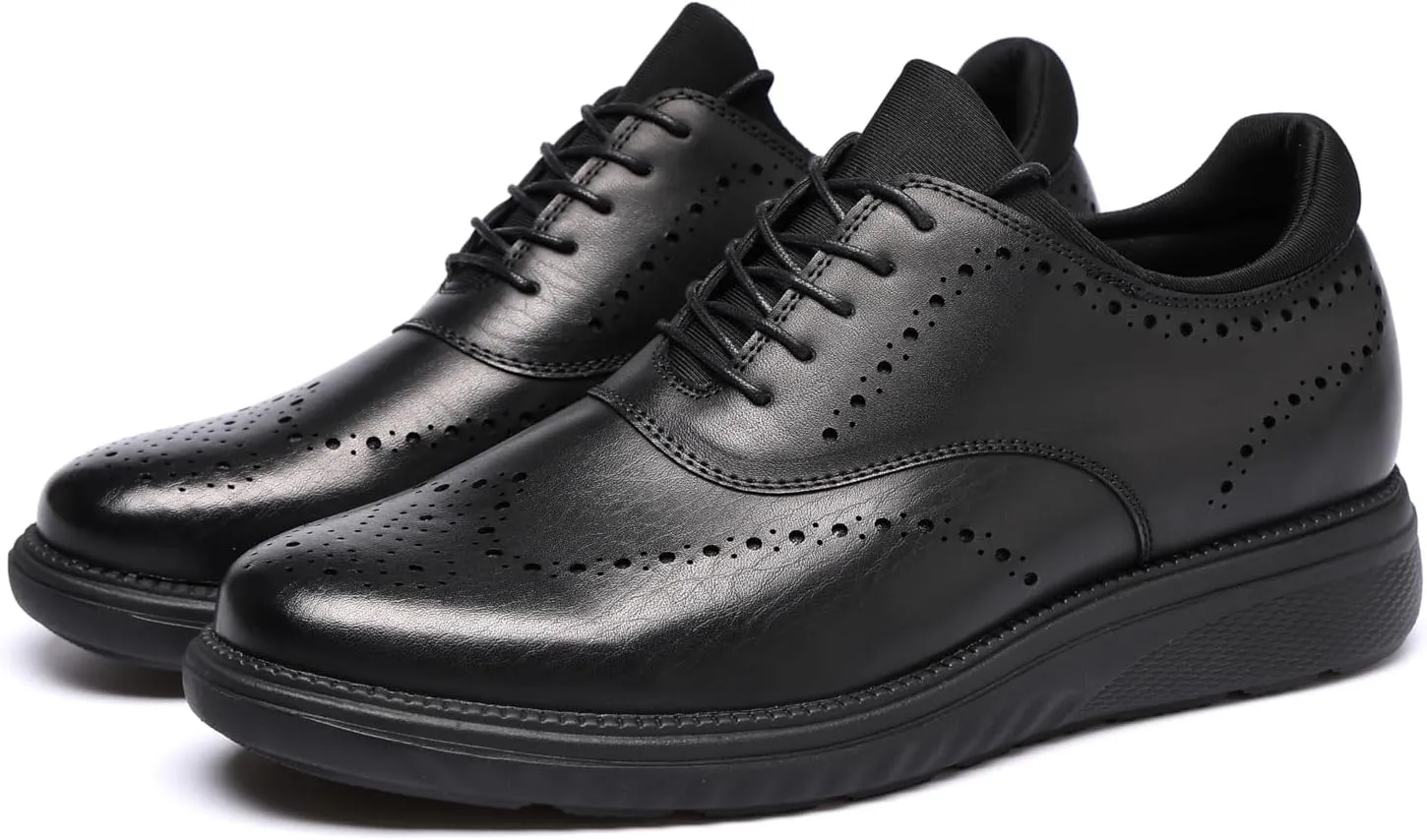 DECARSDZ Mens Dress Casual Oxfords Shoes Lace-up Fashion Shoes Brogue Shoes for Men