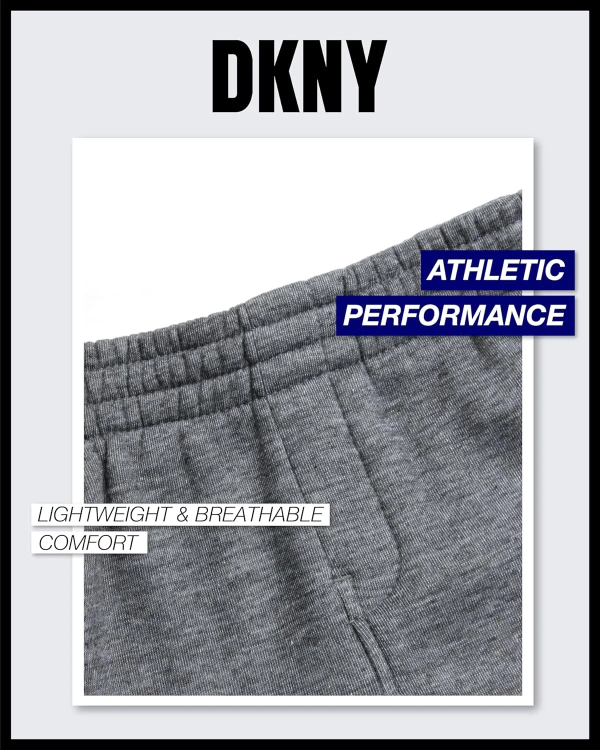 DKNY Baby Boys’ Sweatpants - 2 Pack Breathable Athletic Performance Fleece Jogger Pants with Side Pockets (Sizes: 2T-7)