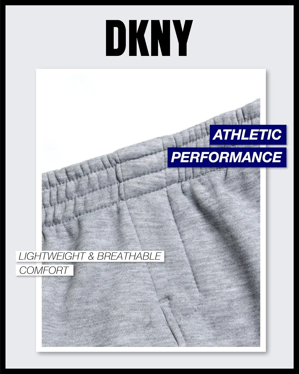 DKNY Baby Boys’ Sweatpants - 2 Pack Breathable Athletic Performance Fleece Jogger Pants with Side Pockets (Sizes: 2T-7)