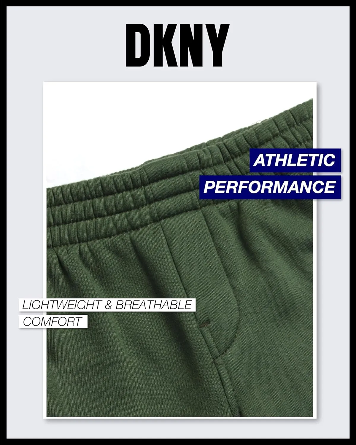 DKNY Baby Boys’ Sweatpants - 2 Pack Breathable Athletic Performance Fleece Jogger Pants with Side Pockets (Sizes: 2T-7)