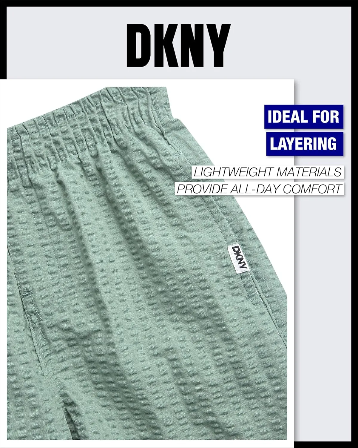 DKNY Toddler Boys' Cabana Set - 2 Piece Short Sleeve Button Down Shirt and Matching Shorts for Little Boys (Sizes: 2T-7)