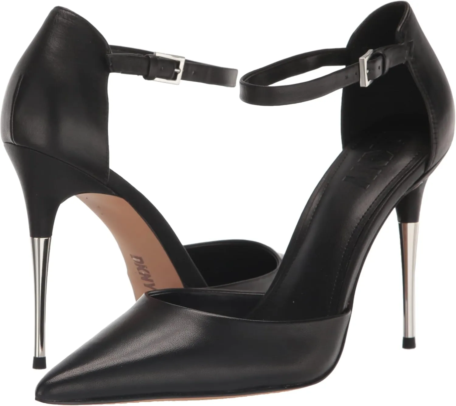 DKNY Women's Stiletto Veata-Slingback Pu Heeled Sandal