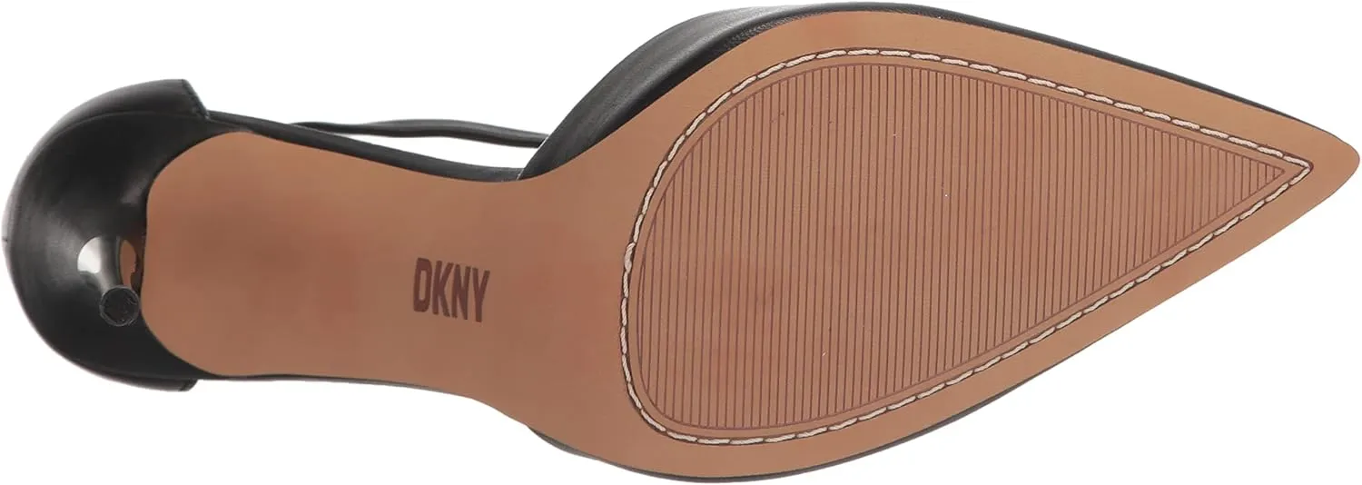 DKNY Women's Stiletto Veata-Slingback Pu Heeled Sandal