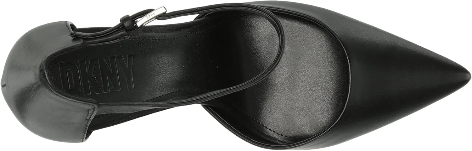 DKNY Women's Stiletto Veata-Slingback Pu Heeled Sandal