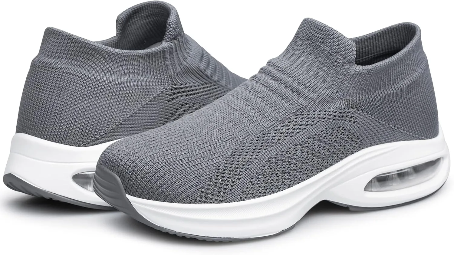 DOUSSPRT Womens Walking Shoes Slip on Sock Sneakers Lady Girls Nurse Mesh Air Cushion Platform Loafers Fashion Casual