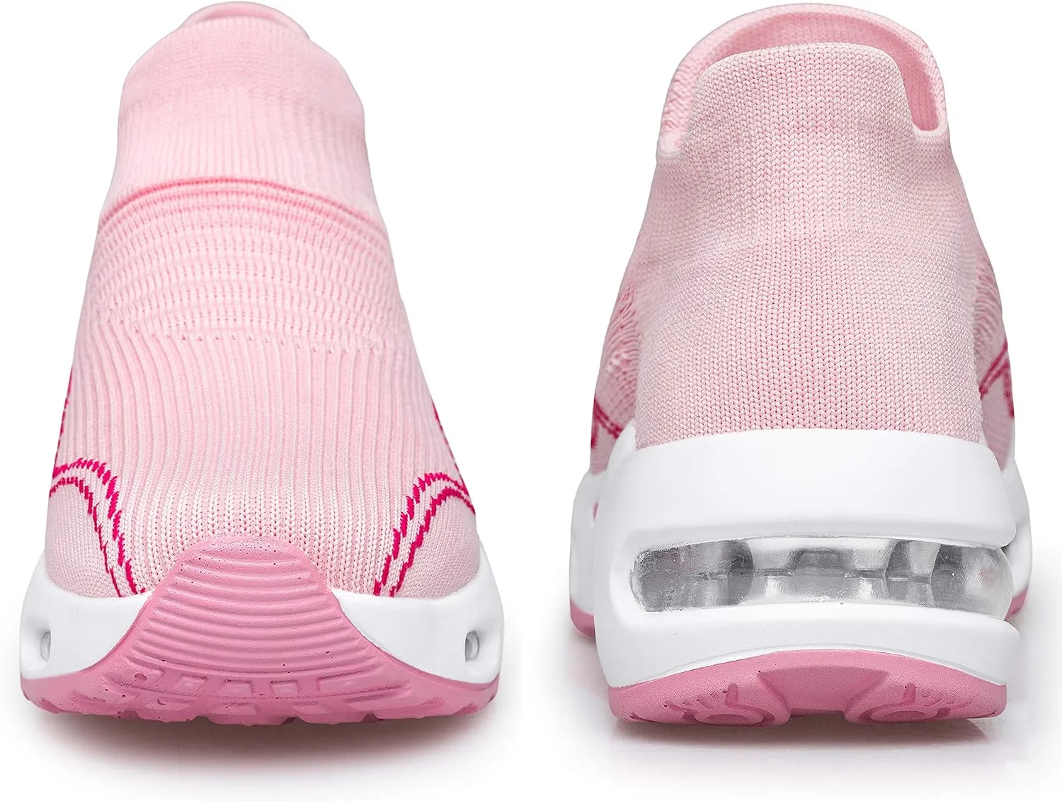 DOUSSPRT Womens Walking Shoes Slip on Sock Sneakers Lady Girls Nurse Mesh Air Cushion Platform Loafers Fashion Casual