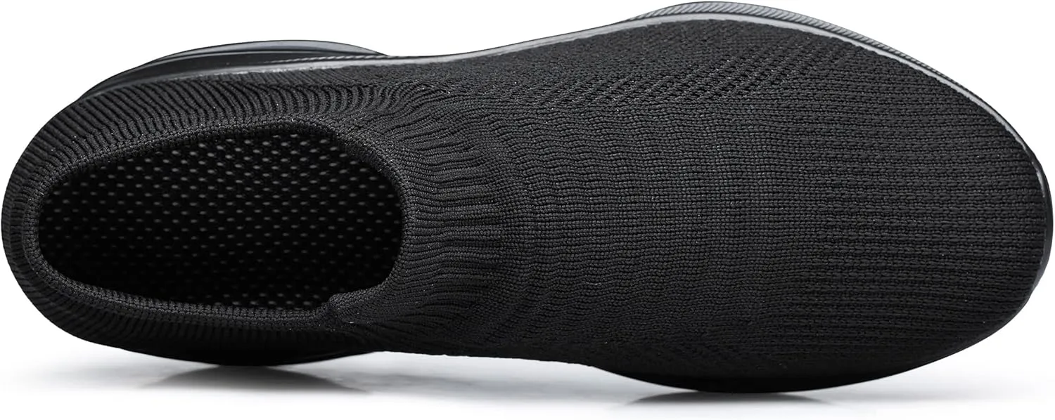 DOUSSPRT Womens Walking Shoes Slip on Sock Sneakers Lady Girls Nurse Mesh Air Cushion Platform Loafers Fashion Casual