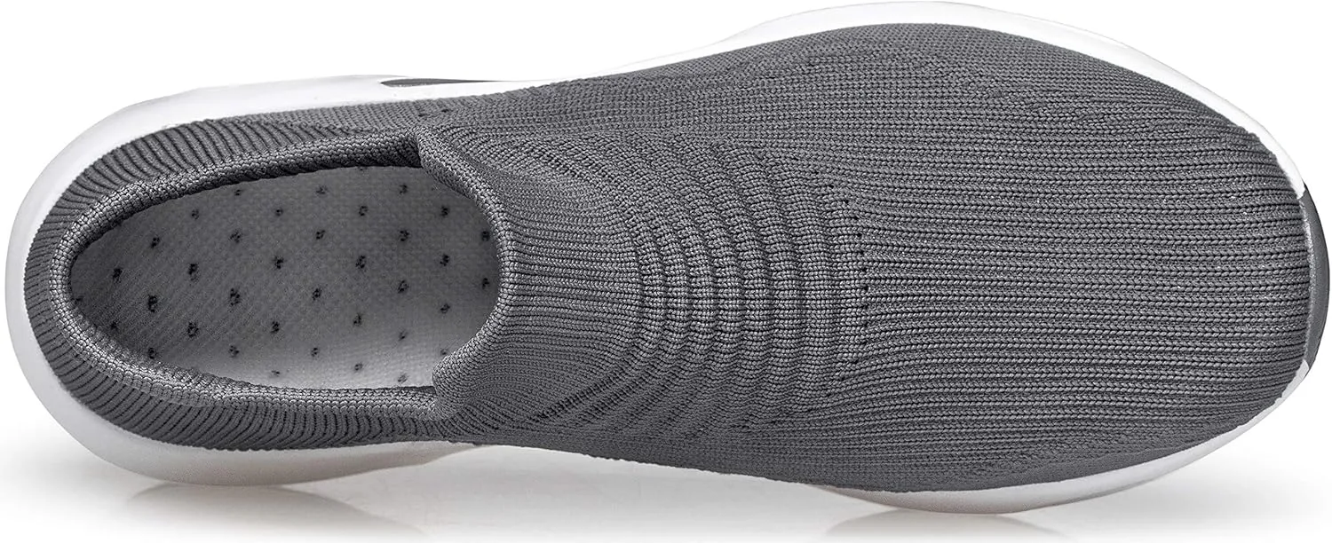 DOUSSPRT Womens Walking Shoes Slip on Sock Sneakers Lady Girls Nurse Mesh Air Cushion Platform Loafers Fashion Casual