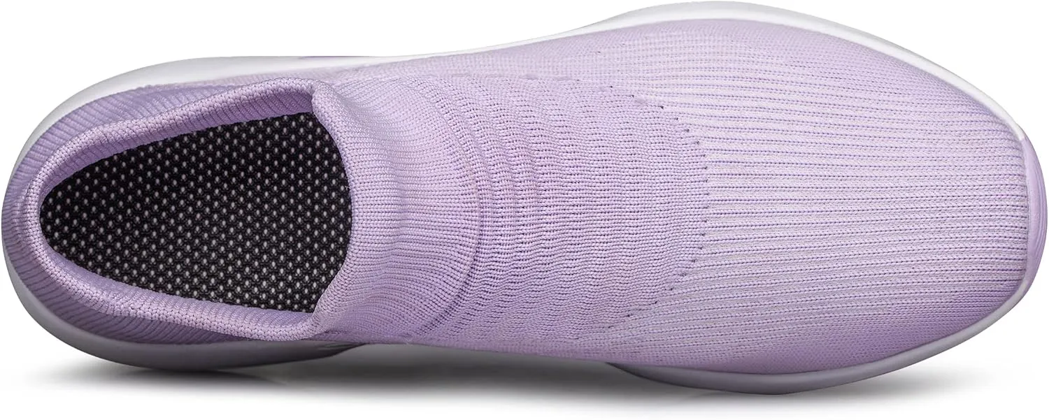 DOUSSPRT Womens Walking Shoes Slip on Sock Sneakers Lady Girls Nurse Mesh Air Cushion Platform Loafers Fashion Casual