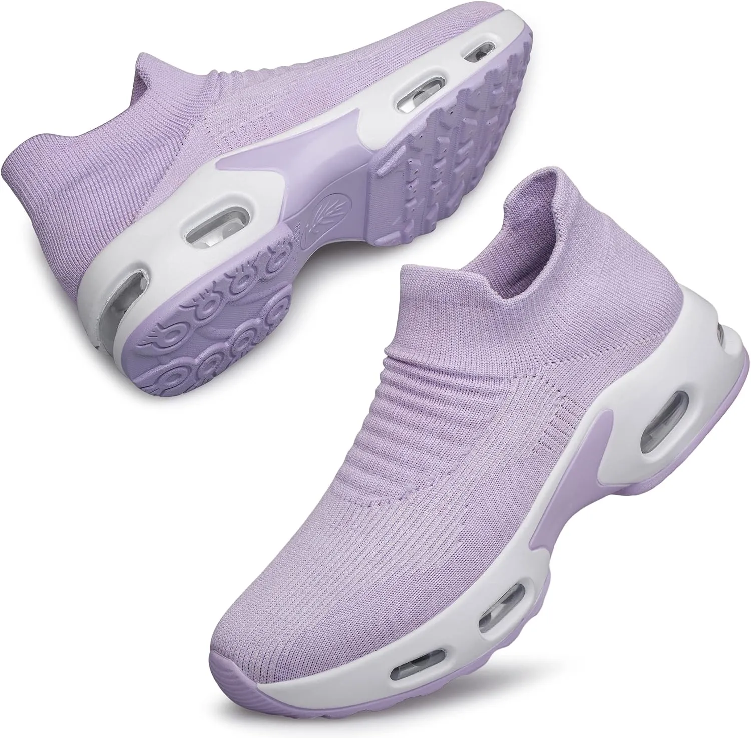 DOUSSPRT Womens Walking Shoes Slip on Sock Sneakers Lady Girls Nurse Mesh Air Cushion Platform Loafers Fashion Casual