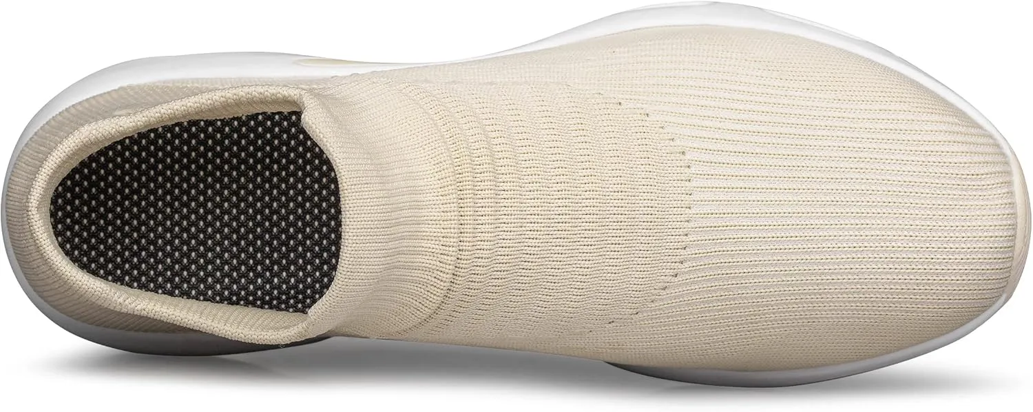 DOUSSPRT Womens Walking Shoes Slip on Sock Sneakers Lady Girls Nurse Mesh Air Cushion Platform Loafers Fashion Casual
