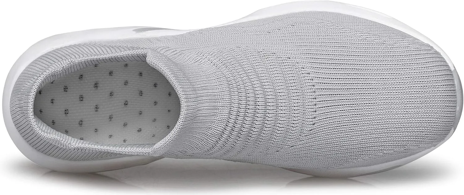 DOUSSPRT Womens Walking Shoes Slip on Sock Sneakers Lady Girls Nurse Mesh Air Cushion Platform Loafers Fashion Casual