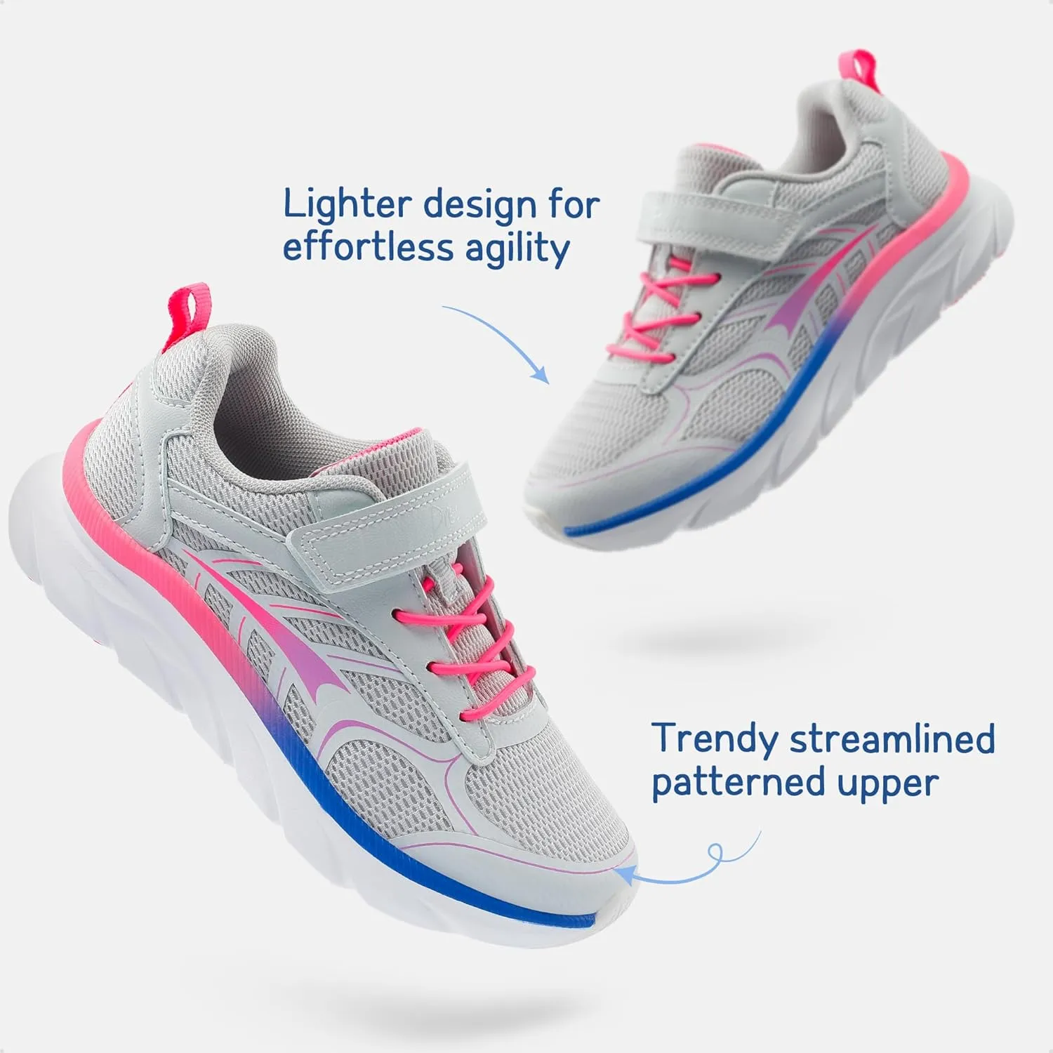 DREAM PAIRS Boys Girls Sneakers Kids Tennis Running Shoes EZ-ONs EZ-Plays Athletic Sport Gym Lightweight Breathable Shoes
