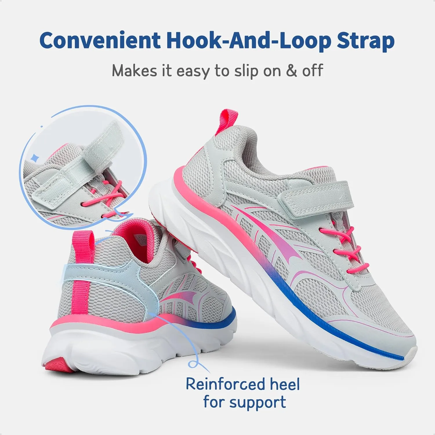 DREAM PAIRS Boys Girls Sneakers Kids Tennis Running Shoes EZ-ONs EZ-Plays Athletic Sport Gym Lightweight Breathable Shoes