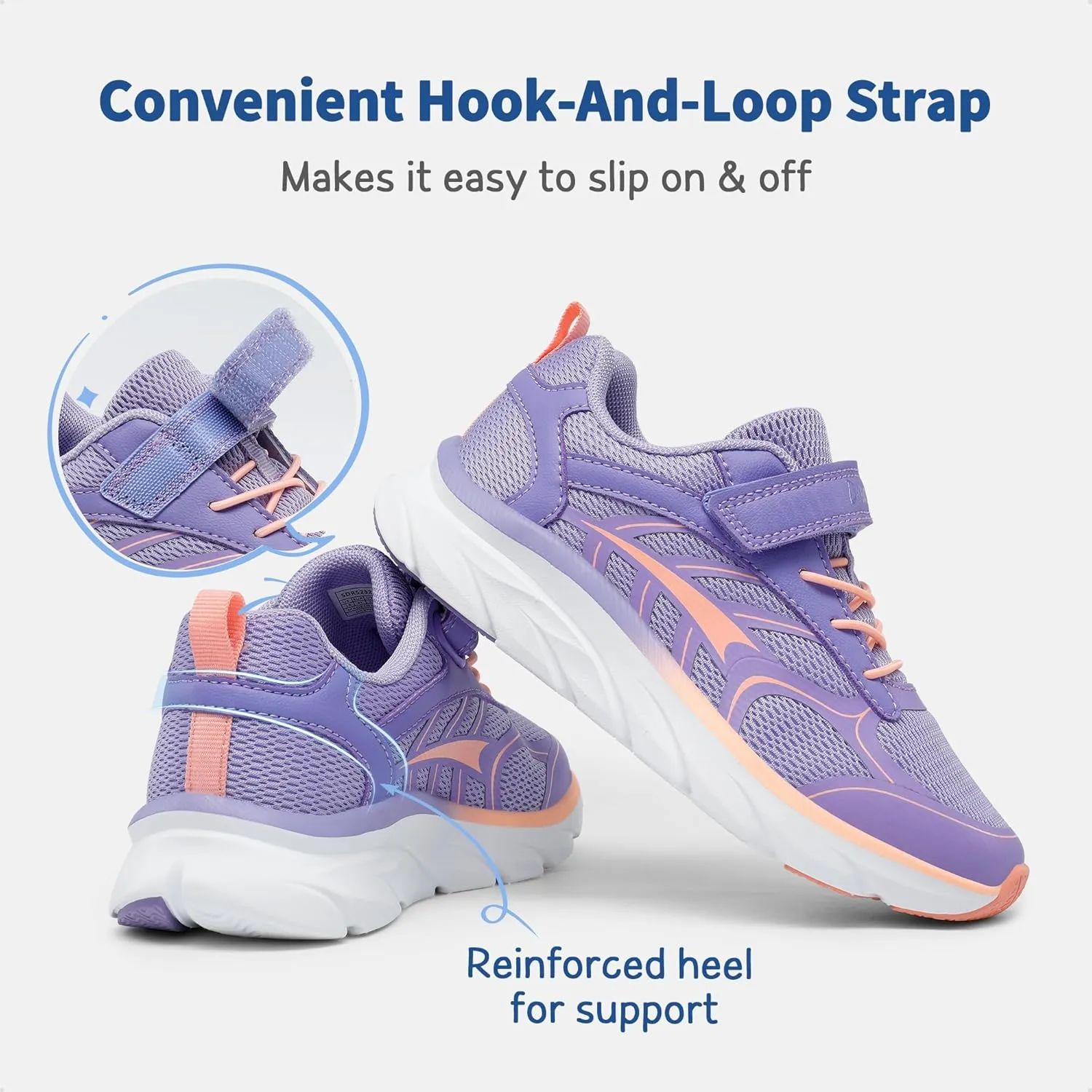 DREAM PAIRS Boys Girls Sneakers Kids Tennis Running Shoes EZ-ONs EZ-Plays Athletic Sport Gym Lightweight Breathable Shoes