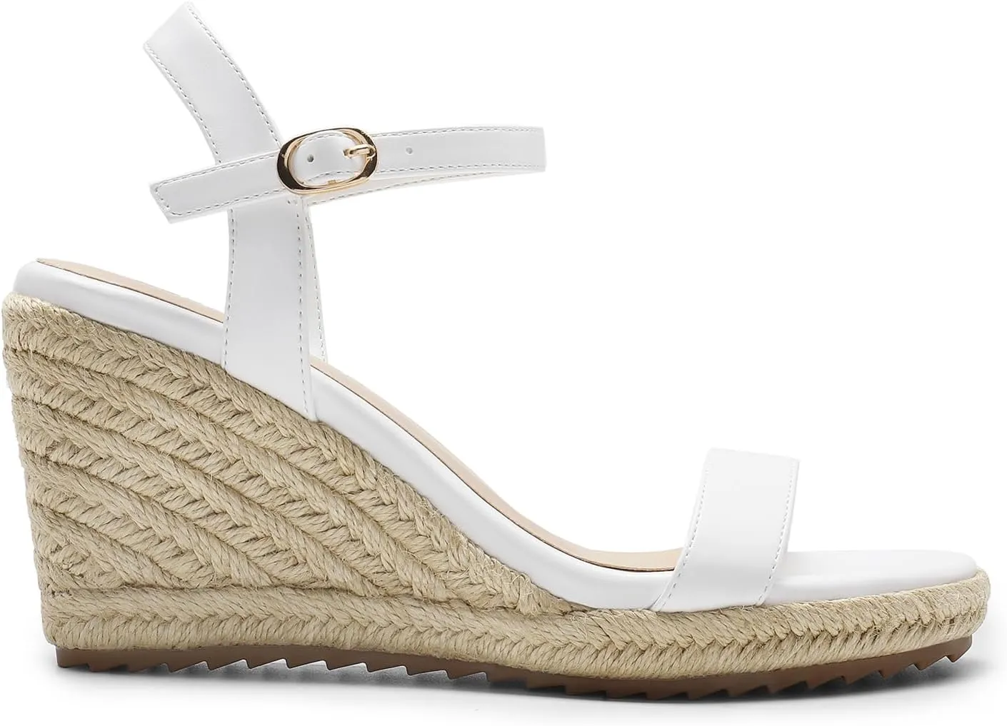 DREAM PAIRS Espadrilles Wedge Sandals for Women, Women's Open Toe Summer Dressy Sandals with Adjustable Ankle Strap and Soft Footbed