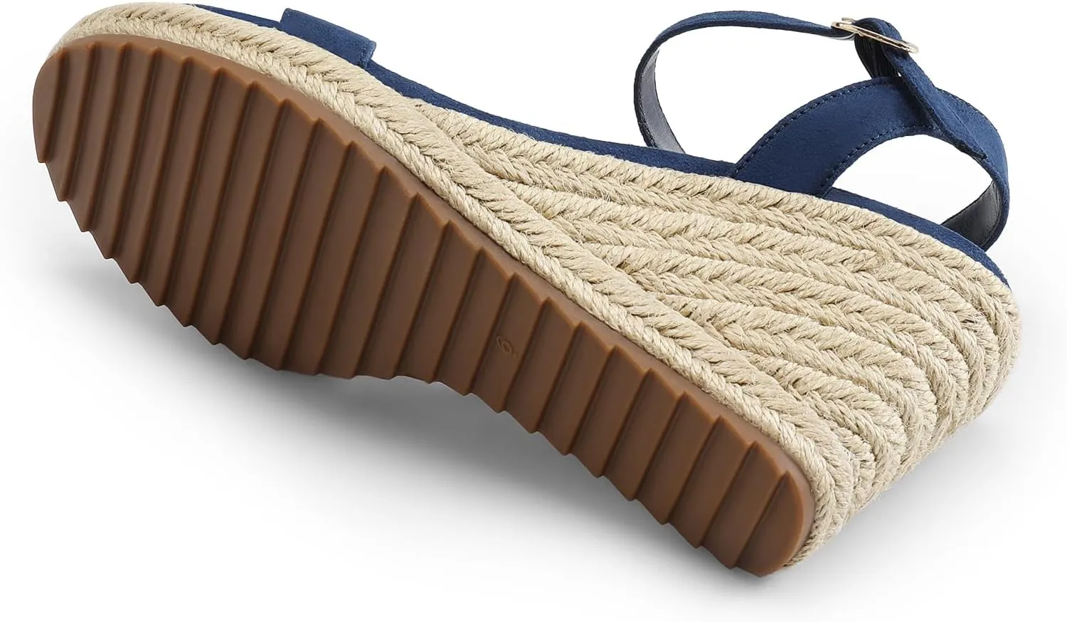 DREAM PAIRS Espadrilles Wedge Sandals for Women, Women's Open Toe Summer Dressy Sandals with Adjustable Ankle Strap and Soft Footbed