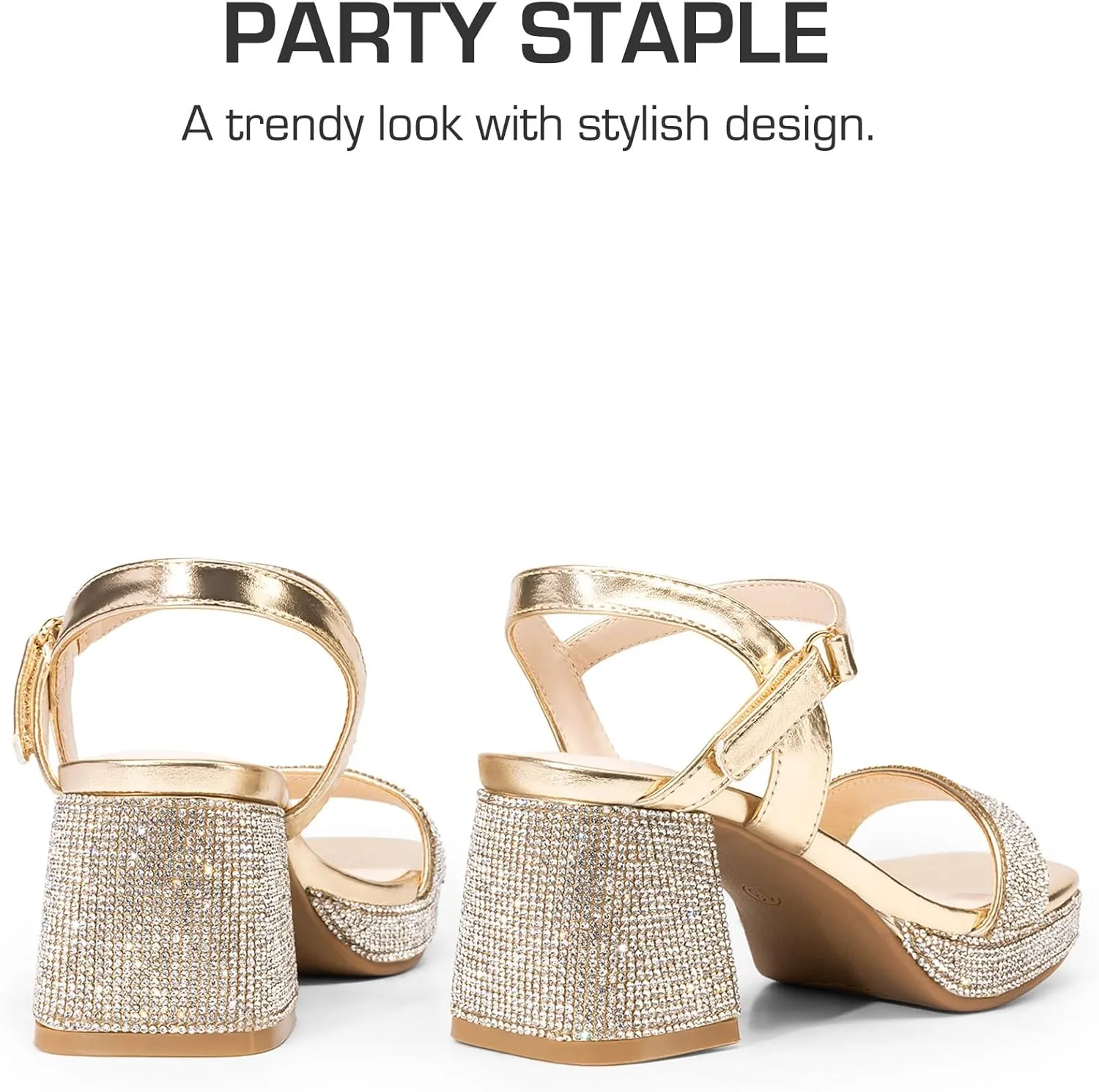 DREAM PAIRS Girls Sandals Open Toe Low Block Chunky Heels Sandals Party Dress Pumps Shoes for Little Big Kid