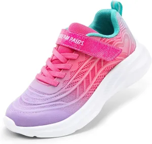 DREAM PAIRS Girls Shoes Kids Tennis Sparkle Ease Running Athletic Lightweight Sneakers for Little/Big Kids Toddler