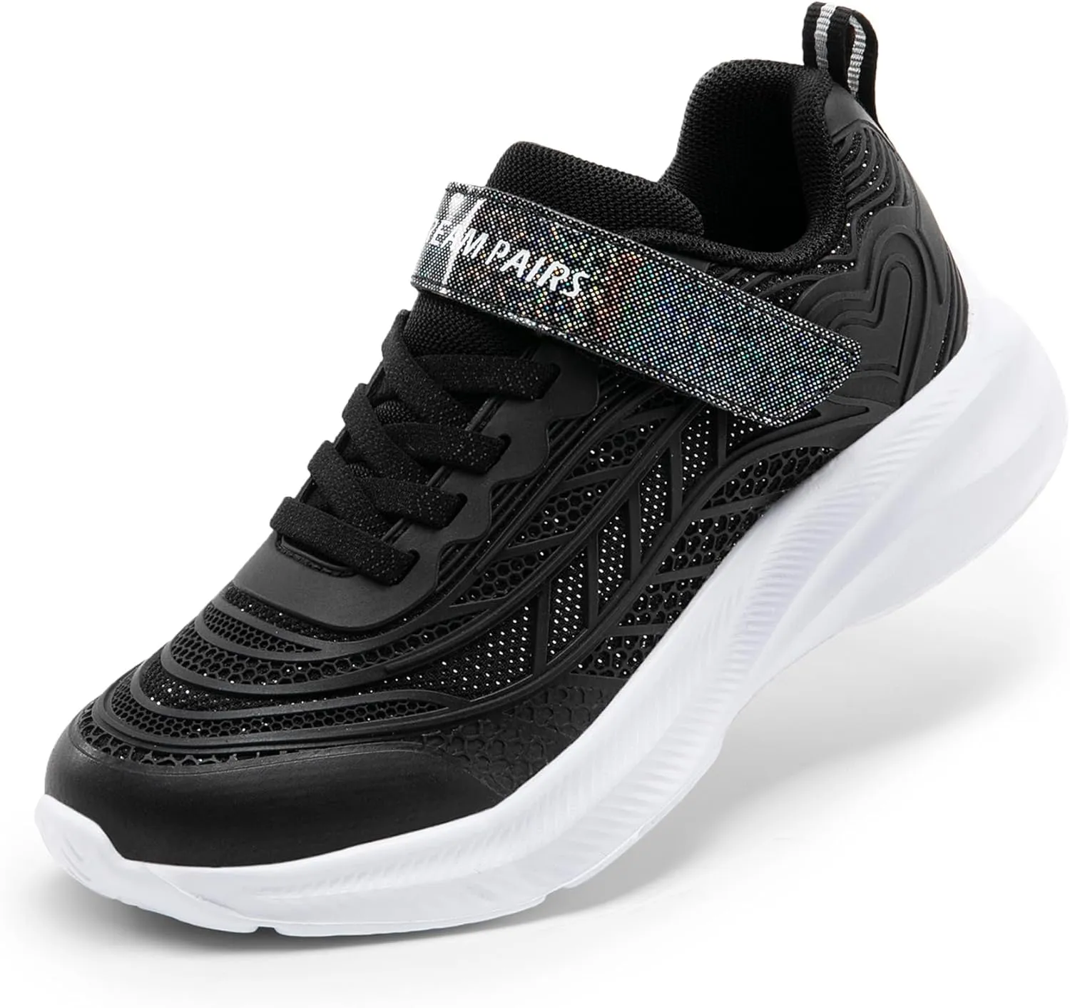 DREAM PAIRS Girls Shoes Kids Tennis Sparkle Ease Running Athletic Lightweight Sneakers for Little/Big Kids Toddler