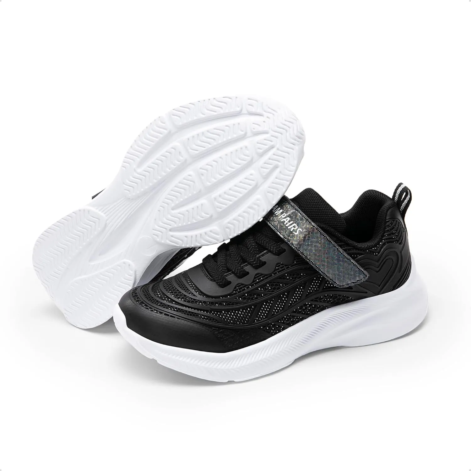 DREAM PAIRS Girls Shoes Kids Tennis Sparkle Ease Running Athletic Lightweight Sneakers for Little/Big Kids Toddler