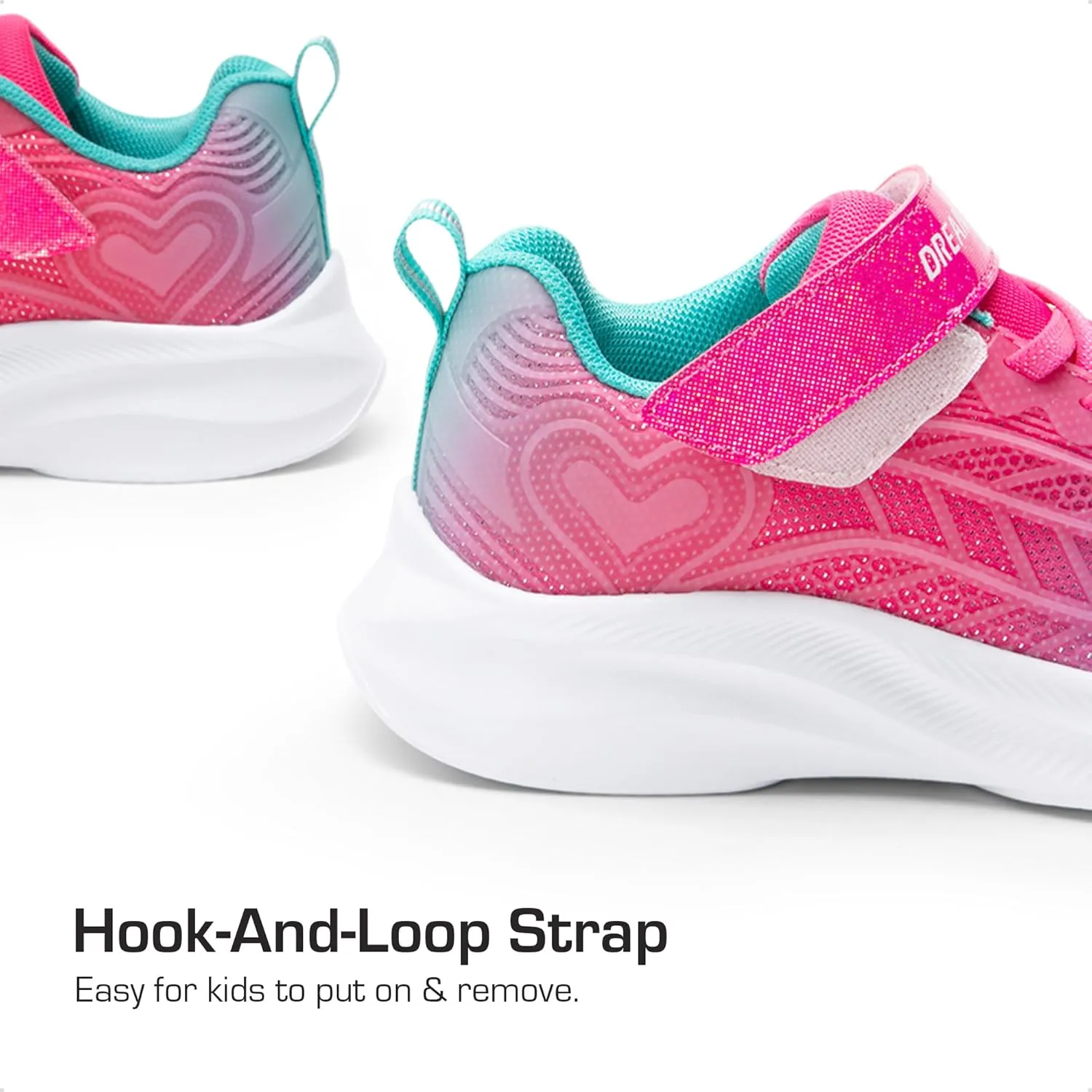 DREAM PAIRS Girls Shoes Kids Tennis Sparkle Ease Running Athletic Lightweight Sneakers for Little/Big Kids Toddler