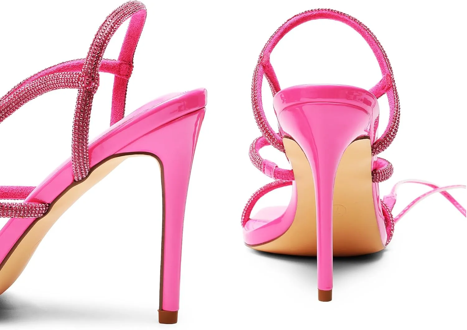 DREAM PAIRS High Heels Stilettos for Women - Strappy Gladiator Sexy Square Toe Open Toe Dressy Pumps Sandals