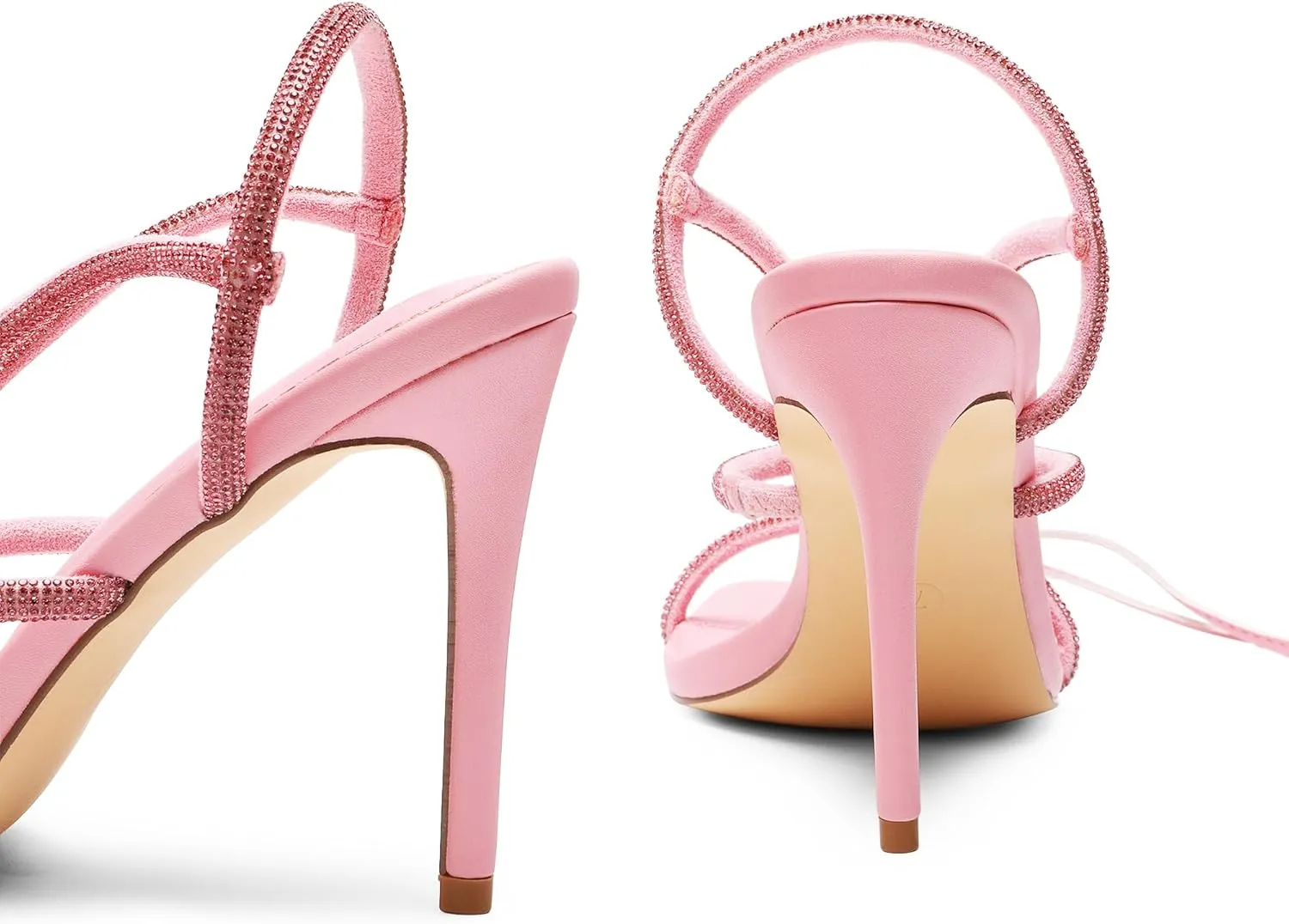 DREAM PAIRS High Heels Stilettos for Women - Strappy Gladiator Sexy Square Toe Open Toe Dressy Pumps Sandals