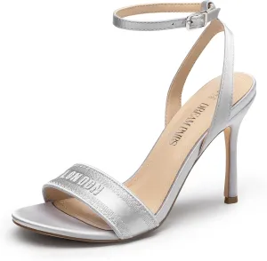 DREAM PAIRS High Stilettos Heels for Women Sexy Open Toe Strappy Sandals Shoes Ankle Strap Fashion Dressy Heels for Party Wedding