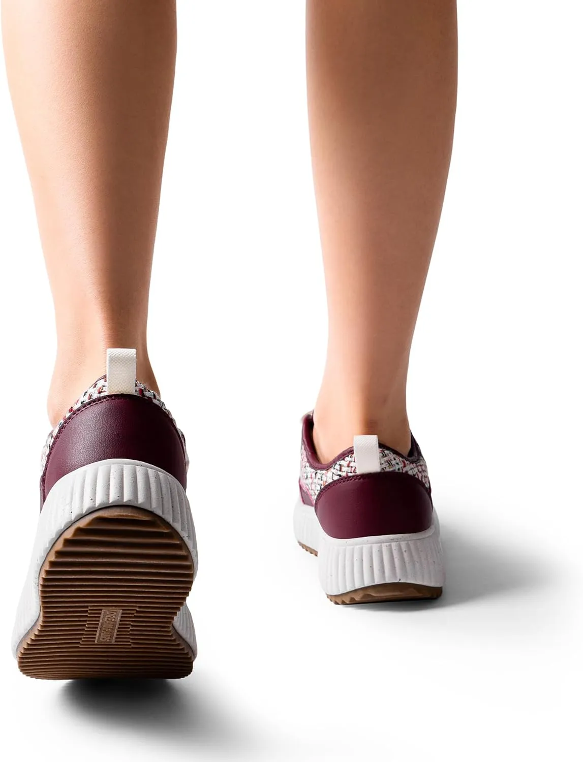 DREAM PAIRS Women Platform Chunky Lightweight Comfortable Casual Lace-Up Sky Walking Fashion Sneakers