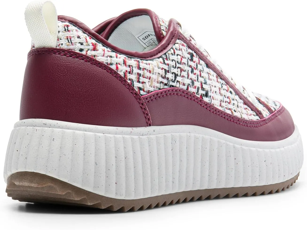 DREAM PAIRS Women Platform Chunky Lightweight Comfortable Casual Lace-Up Sky Walking Fashion Sneakers