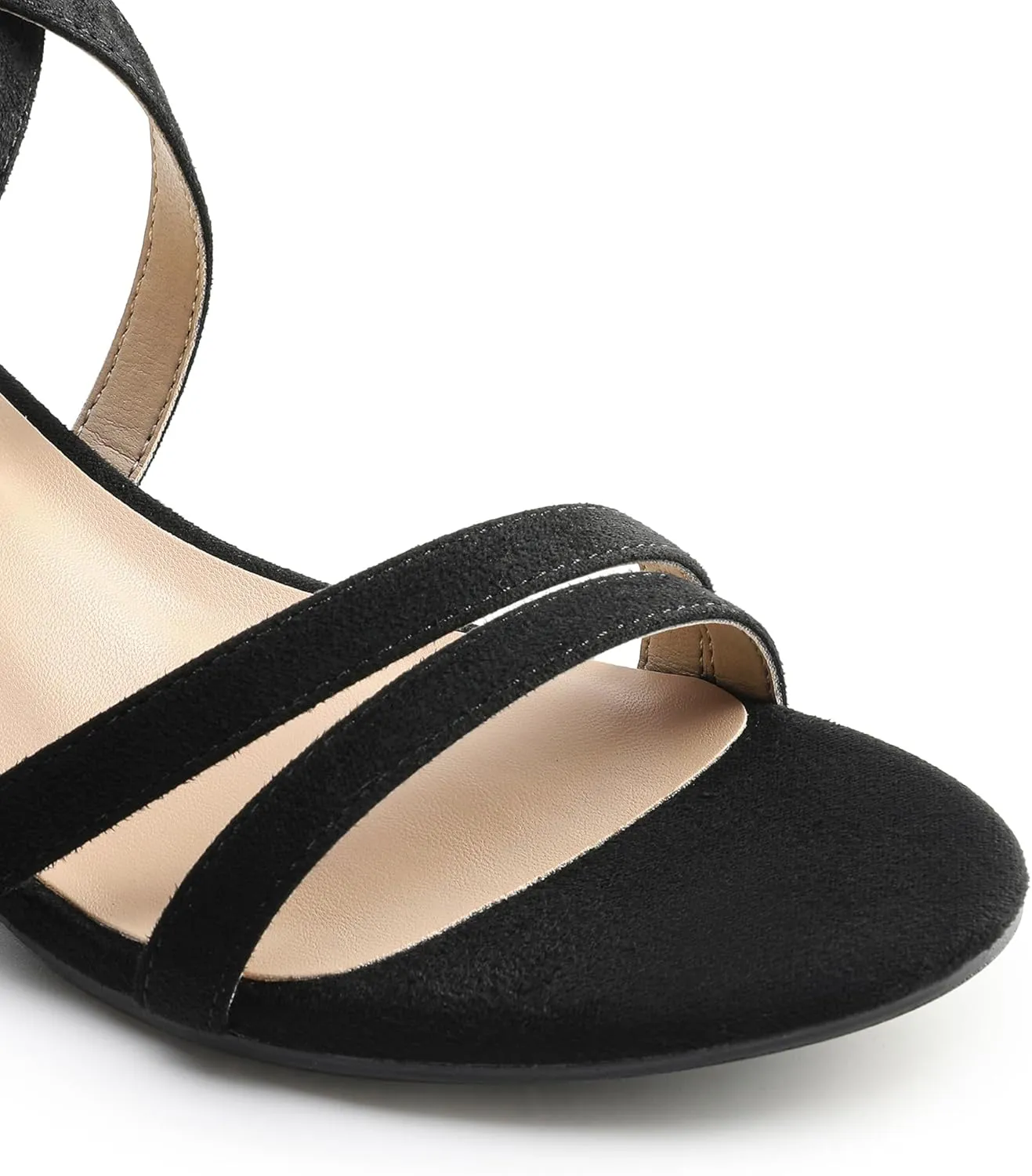 DREAM PAIRS Women's Ankle Strap Low Chunky Heels Open Toe Blocked Strappy Sandals Dress Shoes for Wedding Bridal Party