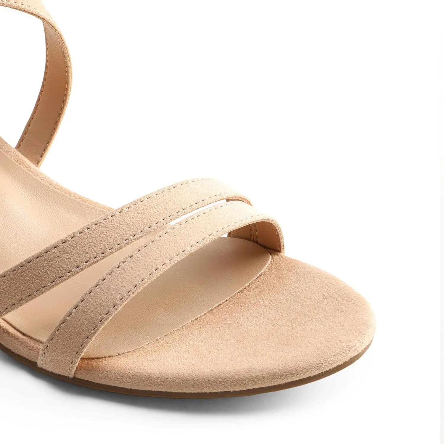 DREAM PAIRS Women's Ankle Strap Low Chunky Heels Open Toe Blocked Strappy Sandals Dress Shoes for Wedding Bridal Party